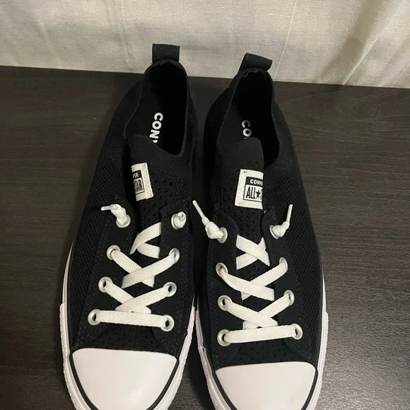 Converse Black and White Low-Top Sneakers - Picture 3 of 8